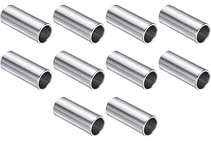uxcell 10pcs Stainless Steel Spacer 1/2" Bore x 5/8" OD x 1-1/2" Length Screw Standoff Bushing Plain Finish Round Metal Space
