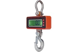 Digital Crane Scale, 1500KG 3000LB Industrial Electronic Crane Scale Hanging Scale with LCD Display Waterproof Heavy Duty Cra