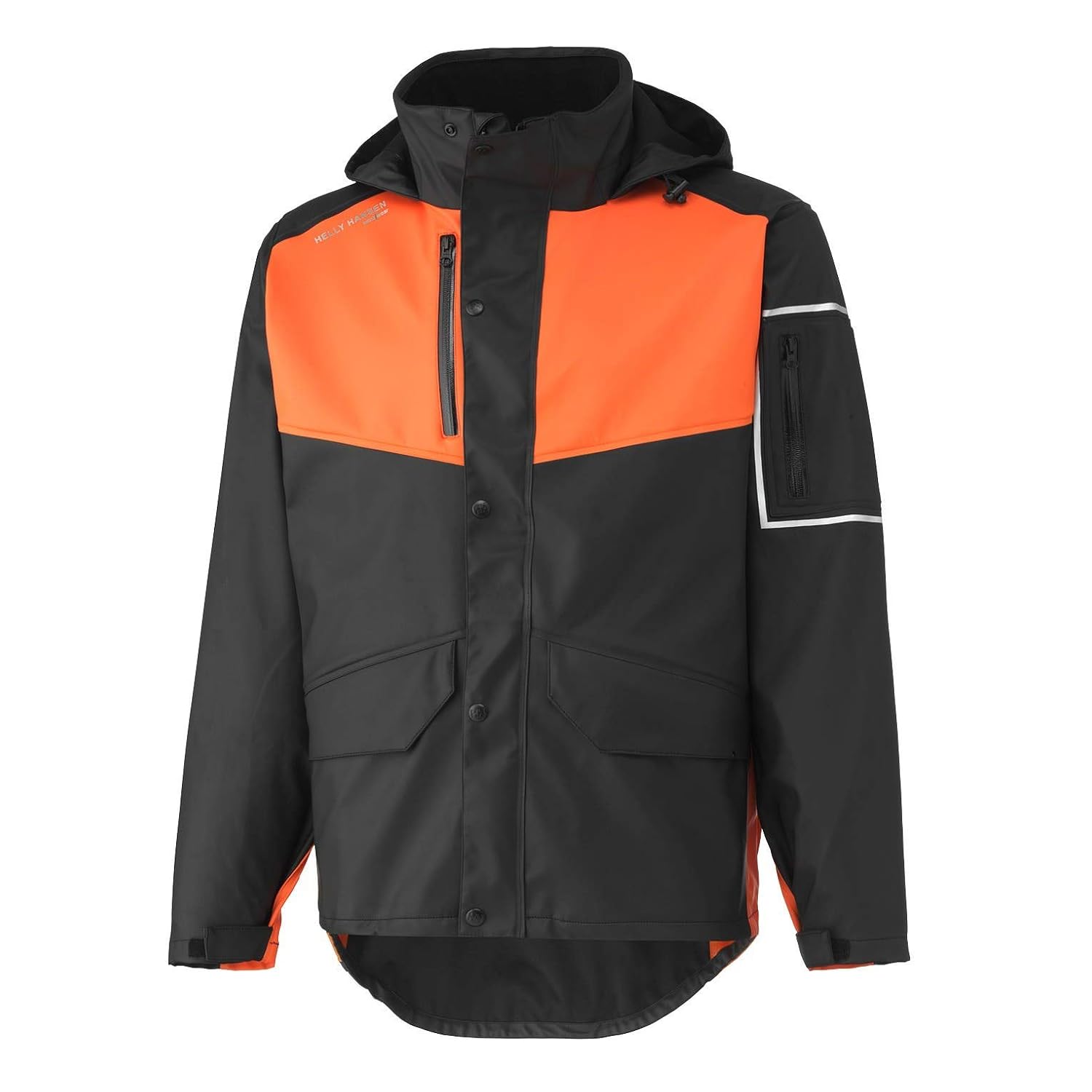 Buy Helly Hansen Work Wear Men's West Coast Jacket, Black/Dark Orange