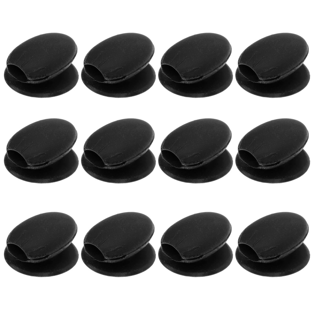 Travel Makeup Silicone Lip Brush Covers, 12pcs Silicone Brush Cover for Makeup Cosmetic Brush Protector Brush Applicator for Women Girls (Black) Eyeshadow