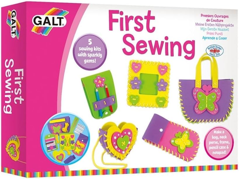 Galt First Sewing Kit 5 Kids Craft Kits Introduction to Sewing
