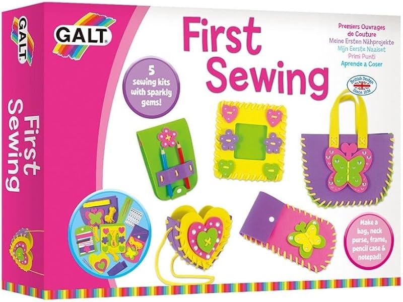 Galt First Sewing Kit 5 Kids Craft Kits Introduction to Sewing