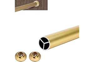 Closet Clothes Hanger Pole Stand Support Closet Rod for Hanging Clothes, Garment Organizer Rack for Wardrobe Laundry Room(Gol