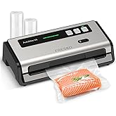 FRESKO Professional Vacuum Sealer V6 with Built-in Bag Roll Storage & Cutter, 2 Rolls Bags Included