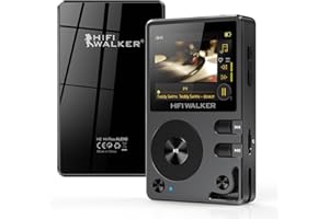 HIFI WALKER H2, High Resolution MP3 Player with Bluetooth5.2, DSD DAC, HiFi Portable Digital Audio Player Lossless High-Res M
