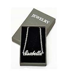 Aoloshow Stephanie Name Pendant Necklace Nameplate
