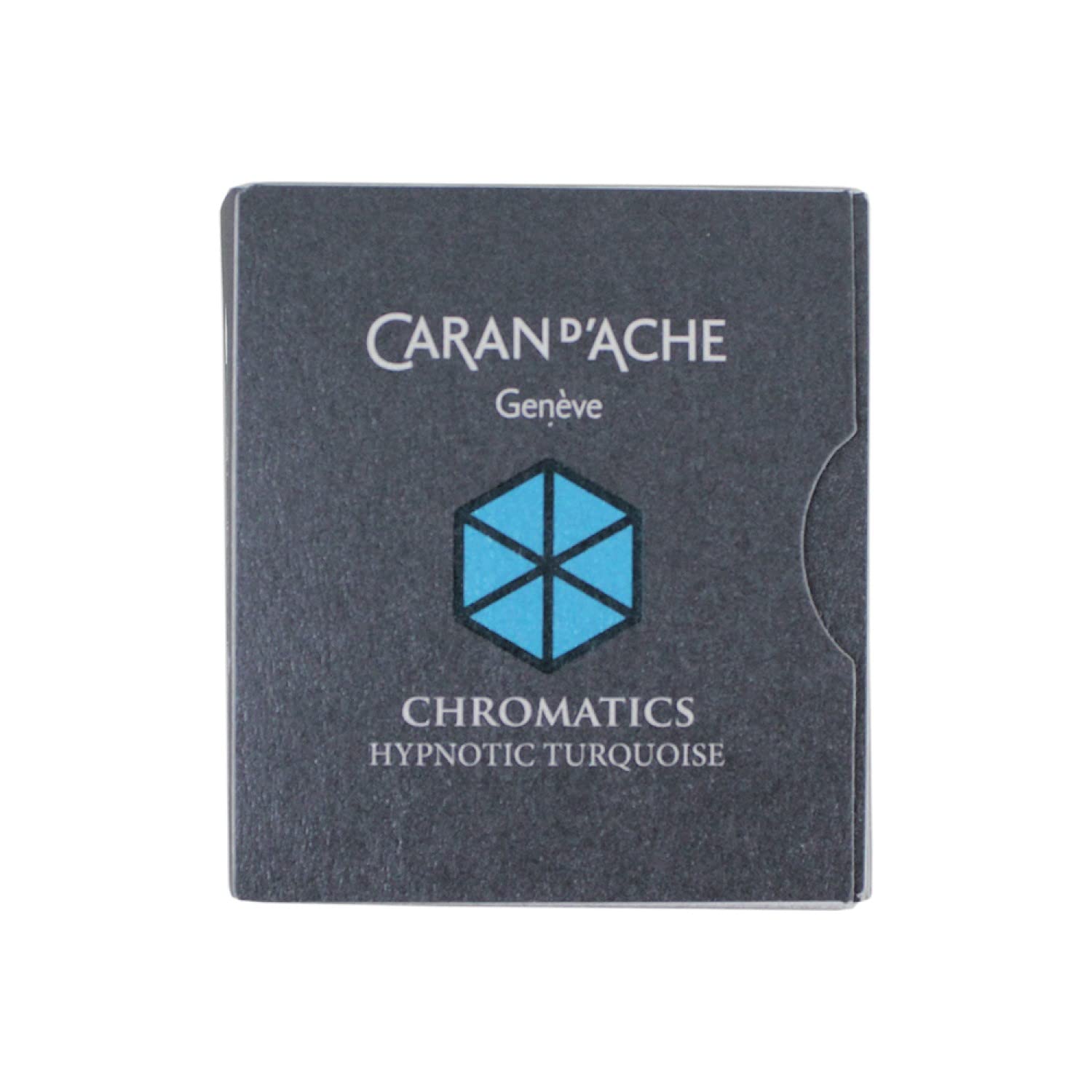 Caran d'Ache CD8021.191 Ink Cartridges - Hypno Turquoise (Pack of 6)