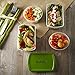 Fit & Fresh Smart Portion 1-Cup & 2-Cup Reusable Lunch Containers with Removable Ice Packs, Set of 4, Portion Control, BPA-Free, Microwave/Dishwasher Safe