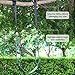 CANWAY Set of 2 Tree Swing Straps Hanging Kit Holds Max 2200 LB with Two Heavy Duty Carabiners (Stainless Steel) - Camping Hammock Accessories (5ft)