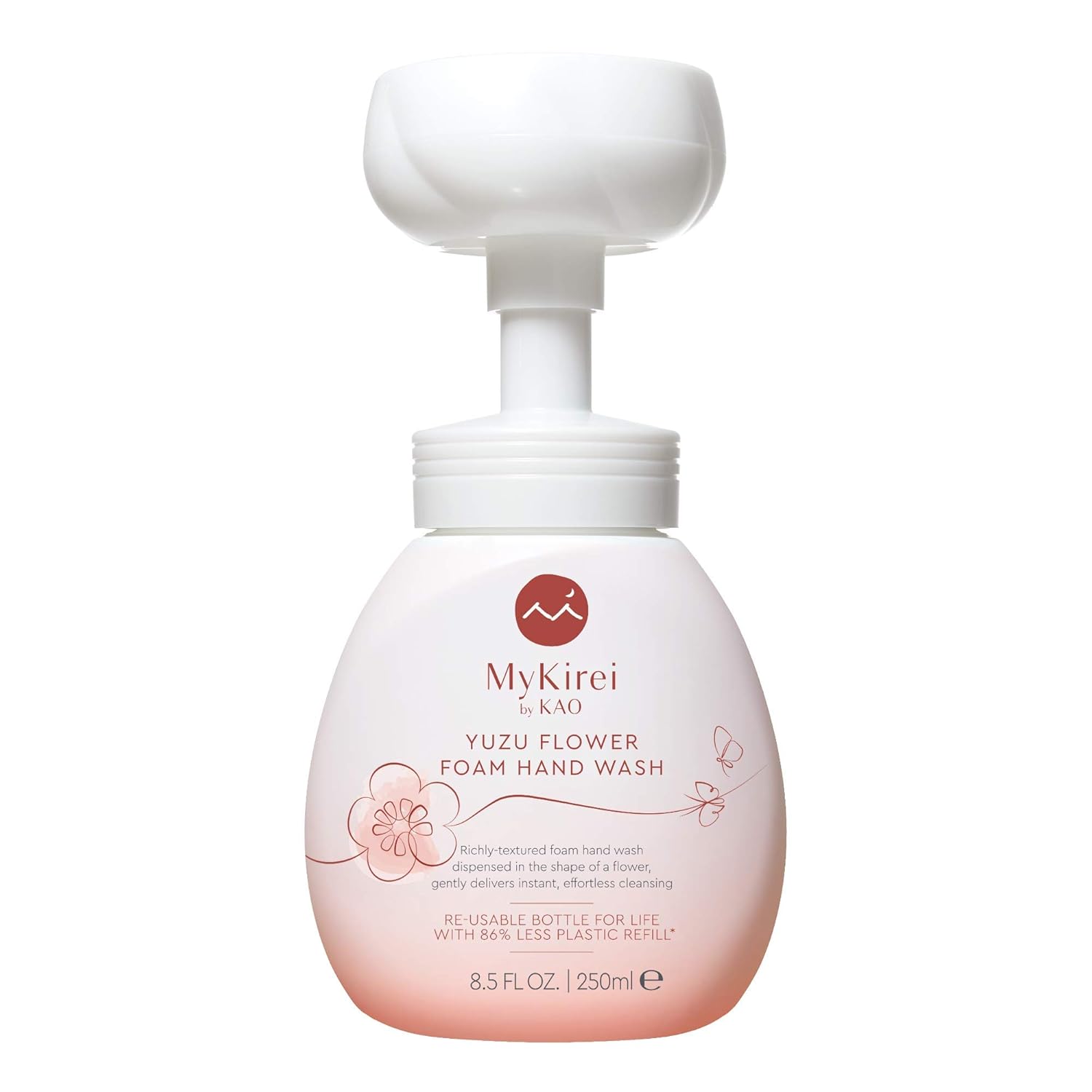 MyKirei By Kao Japanese Yuzu Flower Foam Hand Wash, Sustainable Bottle, 8.5 Ounces : Beauty