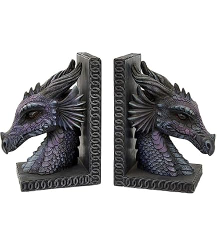 Serre-livres Décoratif Statue De Dragon - Résine, 22x17x12 Cm - Pour Bureau, étagère, Décoration Intérieure