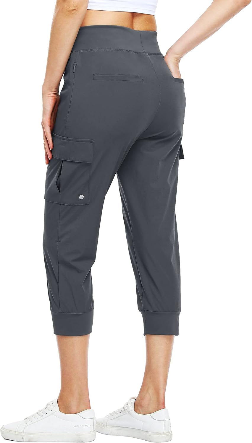 Willit Women's Cargo Hiking Capris Pants Lightweight Workout Outdoor Athletic Capris Water Resistant UPF 50+: Sports & Outdoors