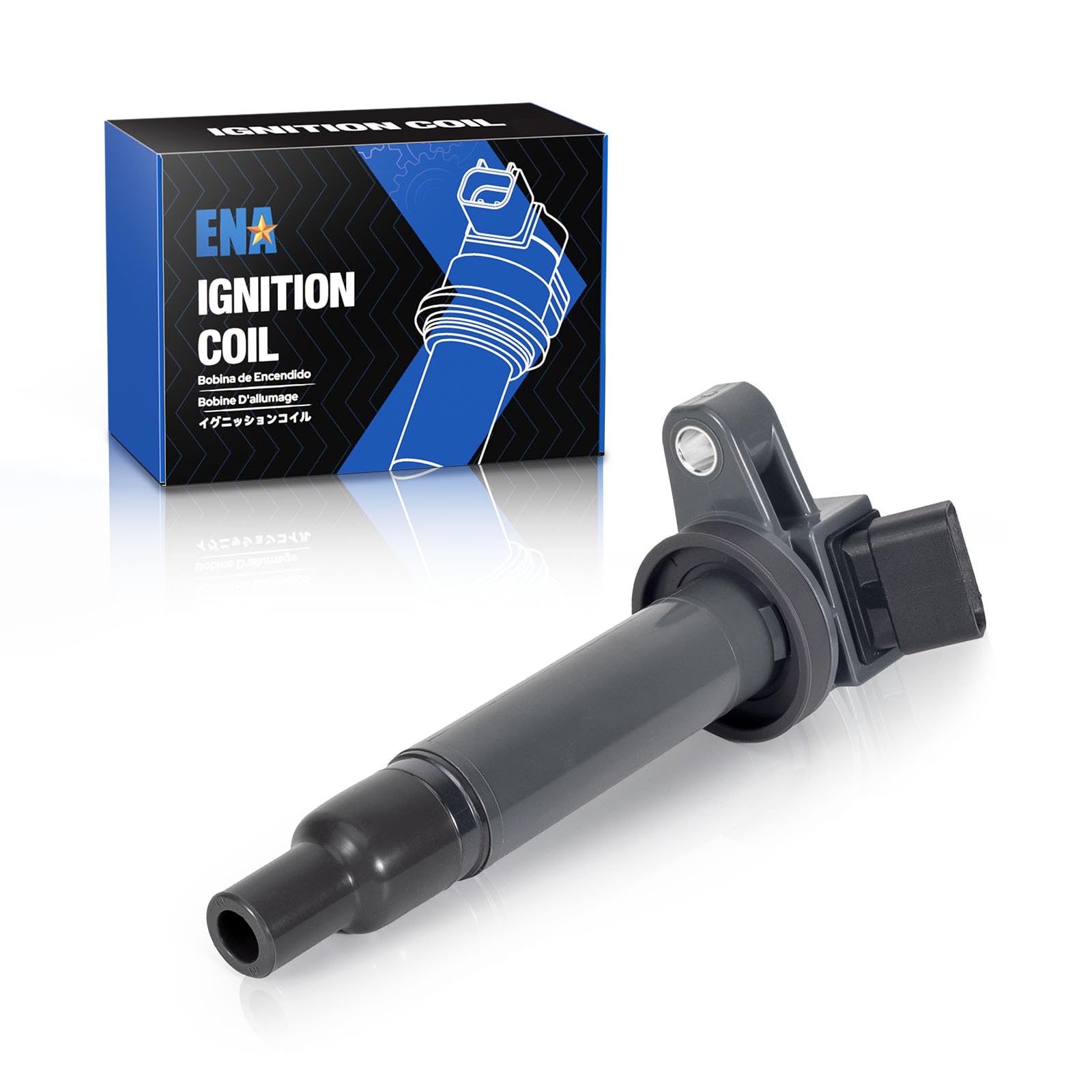 Photo 1 of ENA Set of 1 Ignition Coil 2000 2001 2002 2003 2004 205 2006 2007 2008 2009 Compatible with Toyota Lexus Tundra Sequoia Land Cruiser 4Runner LX470 GX470 GS430 LS430 SC430 V8 4.3 4.7 for UF230 UF493
