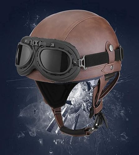 german motorcycle helmet and goggles Glossy Red DOT Certified Cloth Draw String Bag Mayhem German Style Motorcycle Helmet