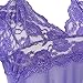 FENTI Women's Backless Halt Top Babydoll Lingerie Sexy Lace Trim Dress G-String