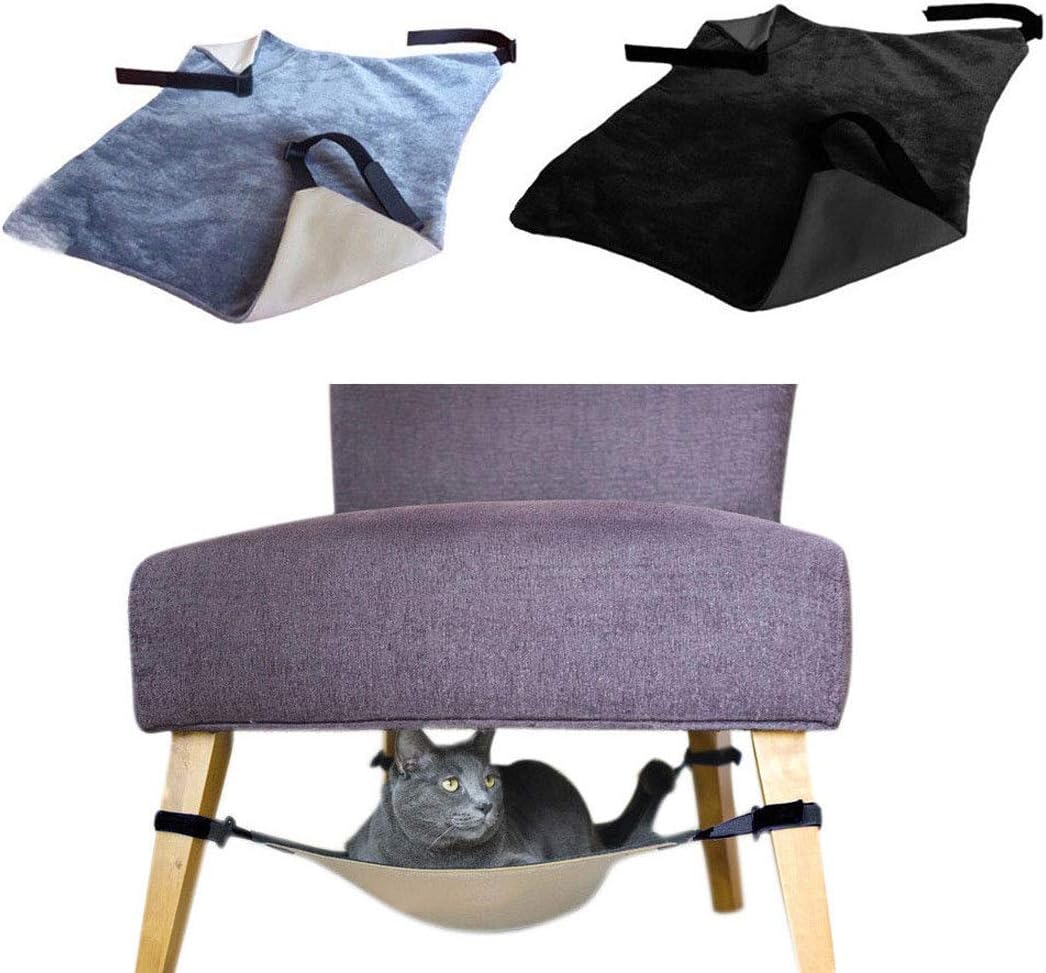 Plifet Cat Crib Bed Table Leg Hanging Hammock Fully Adjustable Under Chair Kitten Totoro