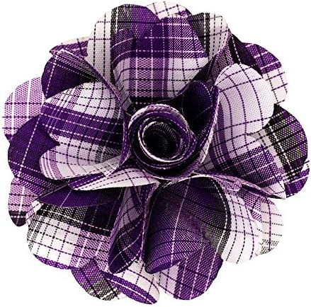 VITTORIO VICO Men’s Formal Plaid Flower Flower Lapel Pin: Flower Pin Suit Accessories Pins for Suit or Tuxedo