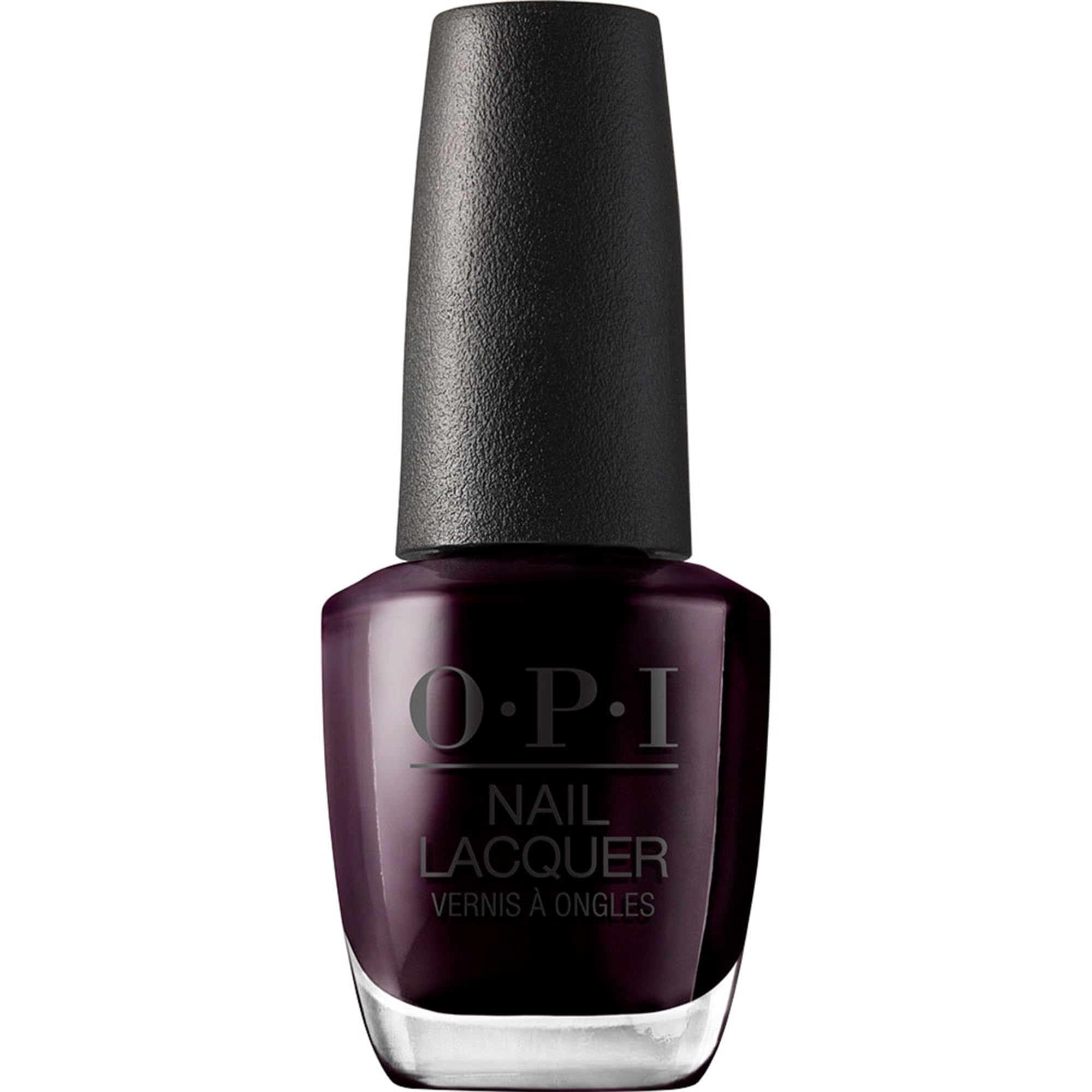 OPI Nail Lacquer - Black Cherry Chutney - Chip Resistant & Long-Lasting Black-Red Nail Polish with OPI Pro-Wide Brush (15ml)