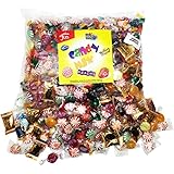 Party Candy Mix Bulk Assortment Bag Jolly Ranchers Strawberry Filled Brachs Werther’s by Variety Fun Net wt 3.5 LB/56 oz