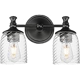 Maxim 21352 Swirl 2 Light 14" Wide Vanity Light - Black