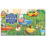 eeBoo Busy Vehicles Panoramic Floor Puzzle, 36 pieces