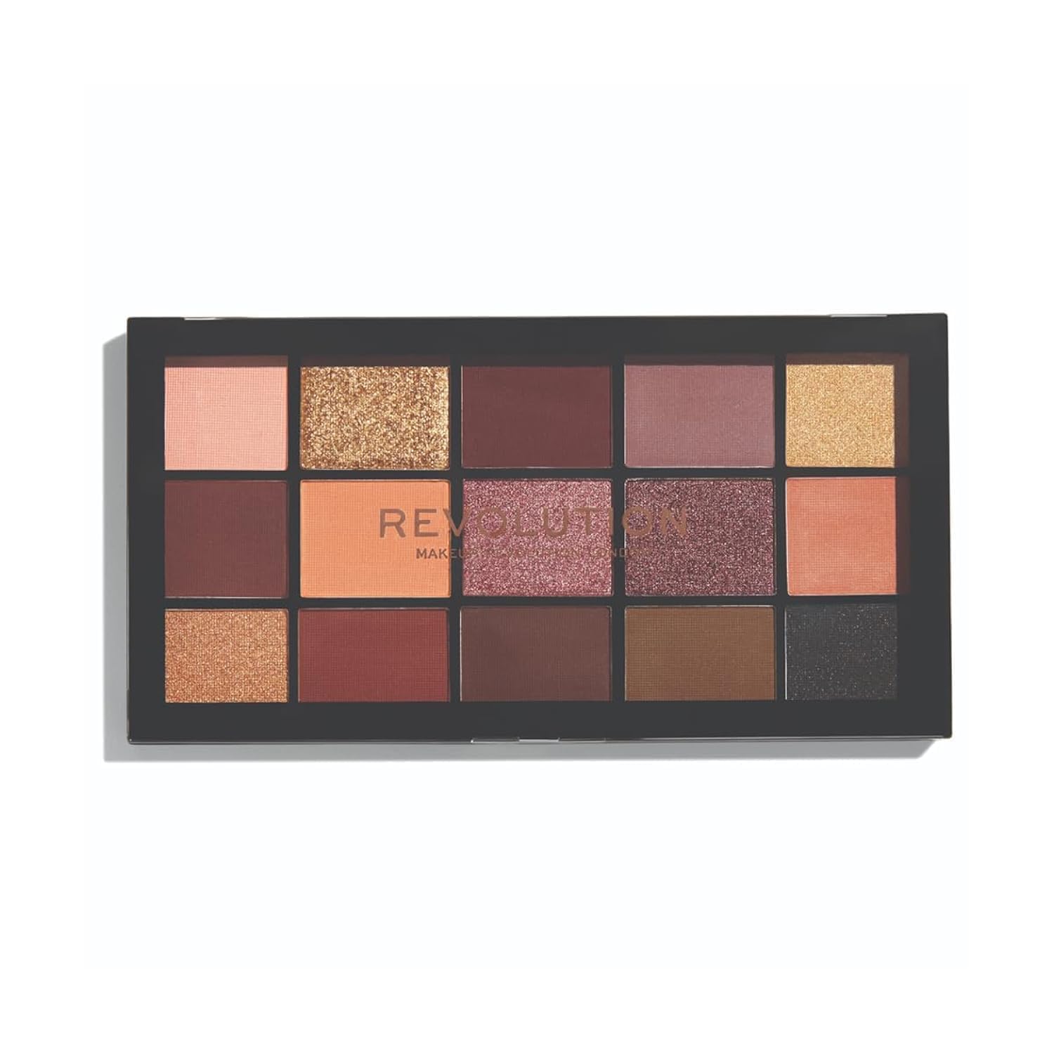 Revolution Beauty London MakeUp Revolution Reloaded Valvet Rose Eyeshadow Palette, 15 Shades, 16.5 g