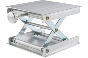 E-outstanding Adjustable Aluminum Alloy Rack Scissor Lab Lifter Lab Jack Lift Stand Support Jack Platform Laser Level Holder Lab Lifting Platform