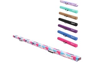 FBSPORT 8ft/6ft Balance Beam: Folding Floor Gymnastics Equipment for Kids Adults,Non Slip Rubber Base, Gymnastics Beam for Training, Practice, Physical Therapy and Professional Home Training