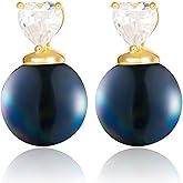 14K Gold Plated Pearl Drop Earrings for Women Jewelry