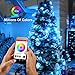 PLAYBULB 33 Foot / 10 Meter Waterproof Smart Led String Lights, Color Changing LED Lighting Chains Control via Smartphone App, USB/Battery Powered Xmas, Wedding