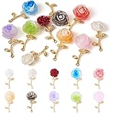 KISSITTY Flower Charms for Jewelry Making Floral Pendants for DIY Necklace Bracelet Earring Making