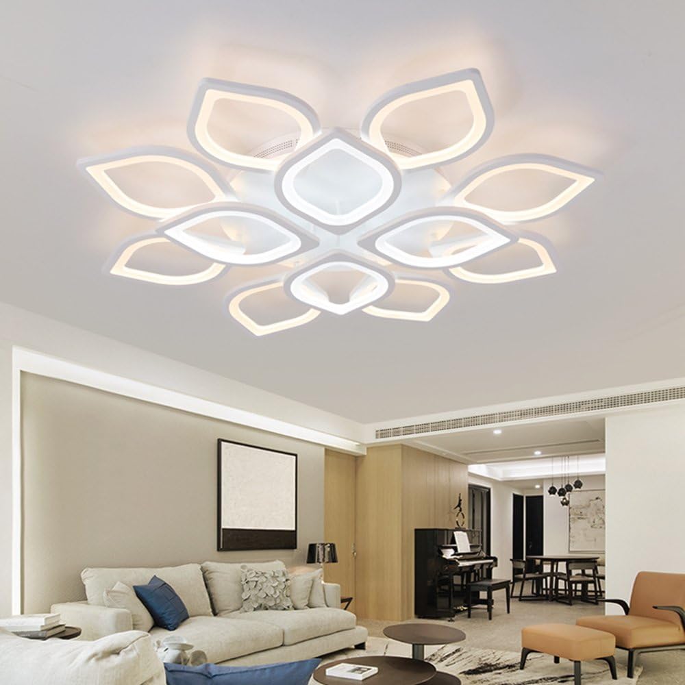 YAYONG Ceiling Light LED Dimming Modern Simple Living Room Flower Shape Bedroom Study Light New