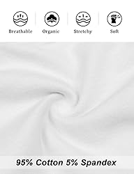 Molasus Women's Soft Cotton Underwear Briefs High