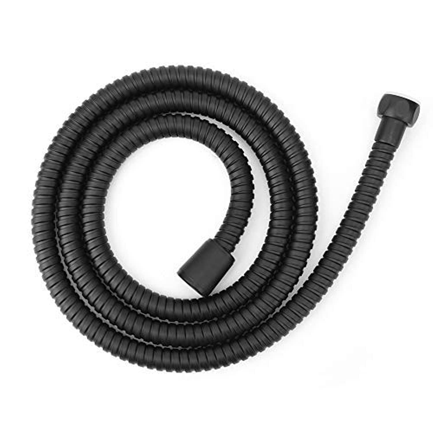 1.5m Shower Hose Matte Black High Pressure Stainless Steel 360 Swivel Flexible Pipe Bathroom Accessory for Handheld Showerhead
