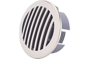 Generic High Polished 316 Stainless Steel Boats Air Outlet Cap, Adjustable Fit for Vent Trim for Yachts RVs