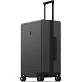 LEVEL8 Suitcase with Wheels 24 Inch, Medium Hardside Large Luggage, Grey | 4-7 Days Trips, Polycarbonate Hardshell, 65L Large Capacity, 360&deg; Spinner Wheels, Tsa Lock, 4 Levels Telescoping Handle