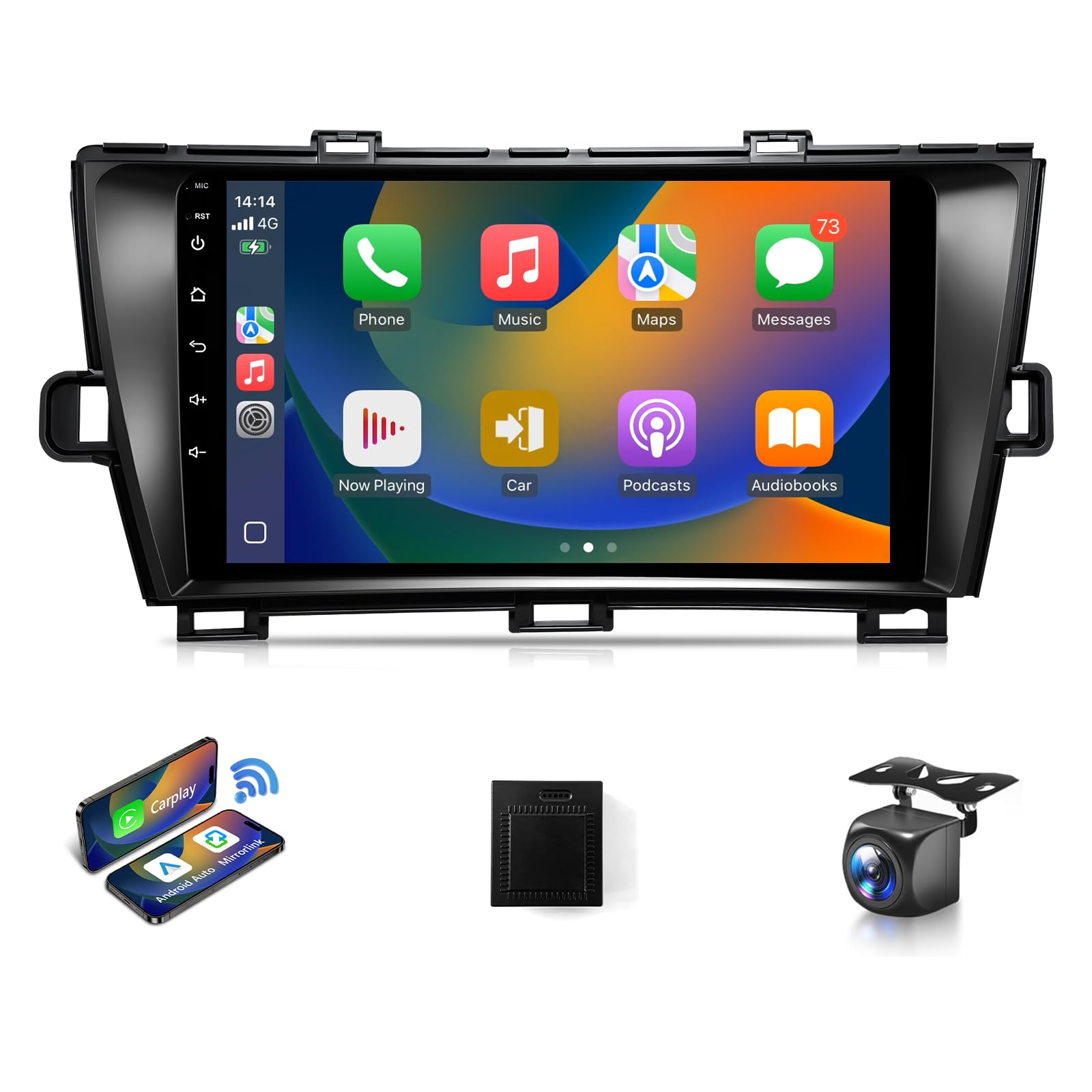 Photo 1 of XGU Android 13 Car Radio for Toyota Prius 2010 2011 2012 2013 2014 2015 Car Play for Toyota Prius Stereo Support CarPlay/Android Auto,9" GPS WiFi Bluetooth,Backup Camera,SWC,FM,RDS,DSP (Fit J.B.L)