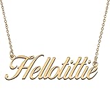 HUAN XUN Customized Custom Simple Any Name Necklace
