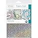 Gina K Designs Holiday Colors Fancy Foil 6 x 8 inch Sheets - Sparkling Silver, Glittering Green and Radiant Red with Storage Pocket