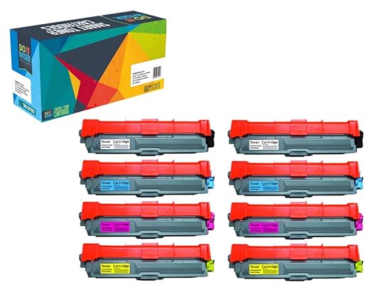 title=8 Cartucce toner Do it Wiser ® TN-241 TN-245 in sostituzione di Brother HL 3140