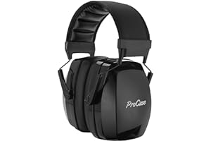 ProCase SNR 36dB Noise Reduction Safety Ear Muffs, NRR 32dB Noise Cancelling Headphones, Hearing Protection Ear Protection fo