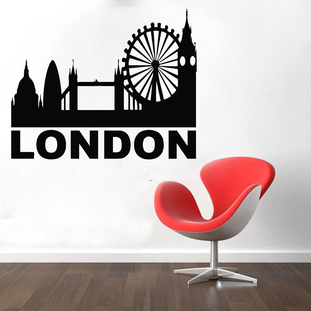 London City decal City Sticker Skyscraper Wall Decal Window