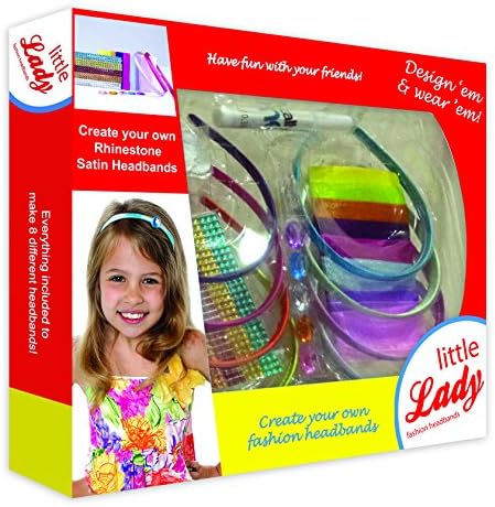 little girls Fashion Headbands, This headband Kit Is Great For Kids Creativity, Fun Girls Hair Accessory Set, Make Fashionable Hair Accessories by Little Lady