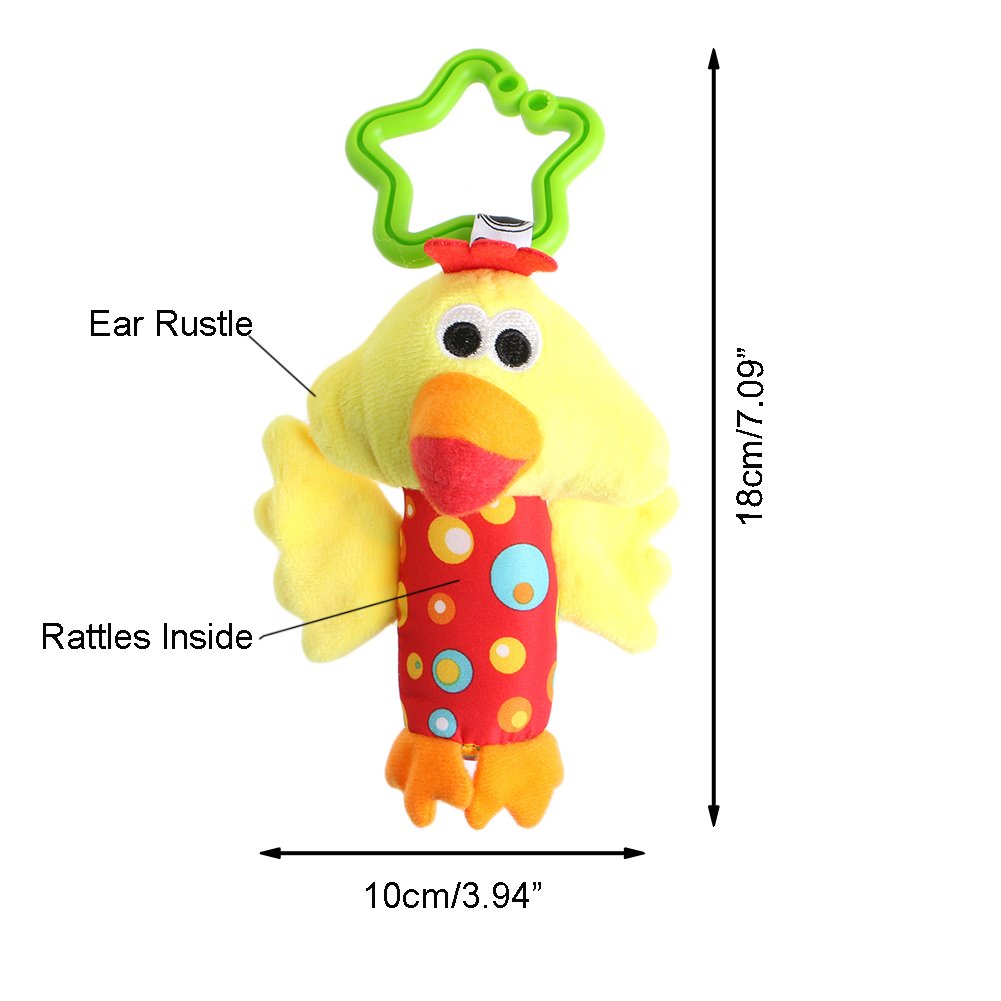 Hangingリングbell Stroller Dooberソフトplush B06wv8svzq Rattleおもちゃ赤ちゃん早期教育人形 がらがらラトル クリスマスファッション