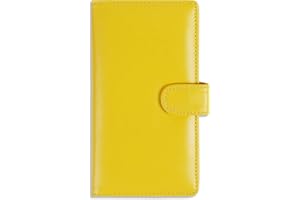 Sanlykate Checkbook Cover with Pen Slot & Button Closure, RFID Blocking PU Leather Standard Register Case for Duplicate Checks and Top & Side Tear Checks