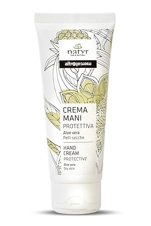 Handcreme mit Aloe Vera ? Für trockene und rissige Hände ? Regenerierend und schützend ? Italienische Naturkosmetik ? Natyr -