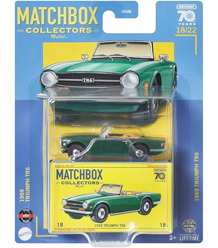 Amazon.com: Hot Wheels Triumph TR6 - Green 33/190 2009 New Models