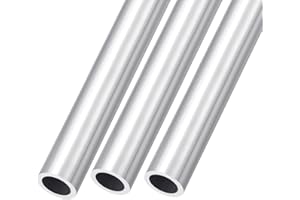 METALLIXITY 6063 Aluminum Tube (20mm OD x 15mm ID x 300mm L) 3Pcs, Aluminum Round Tubing - for Home Furnishing, Machinery, DIY Handicraft