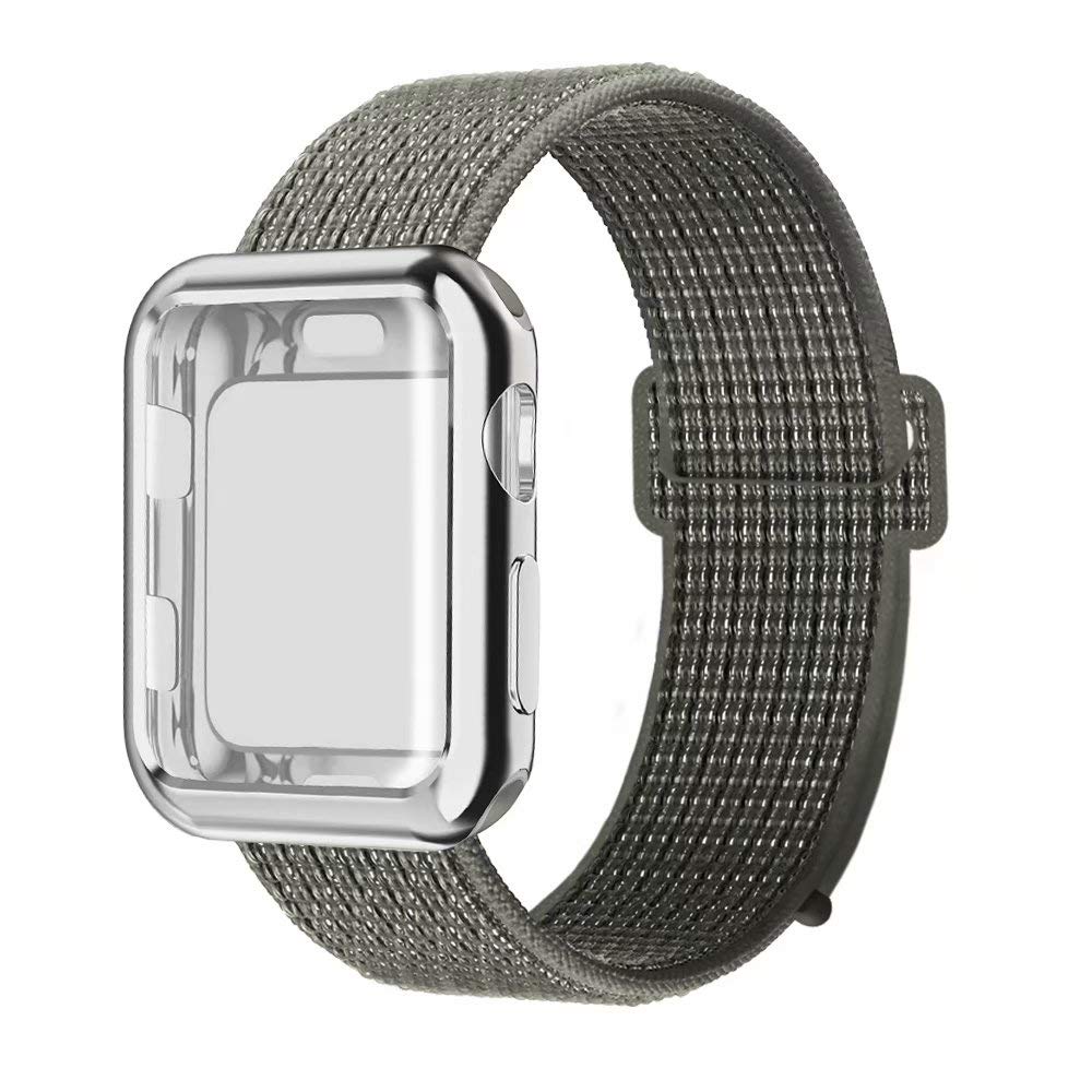 QIENGO Compatible with Apple Watch Band with Case