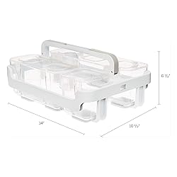 deflecto Stackable Caddy Organizer with S, M and L